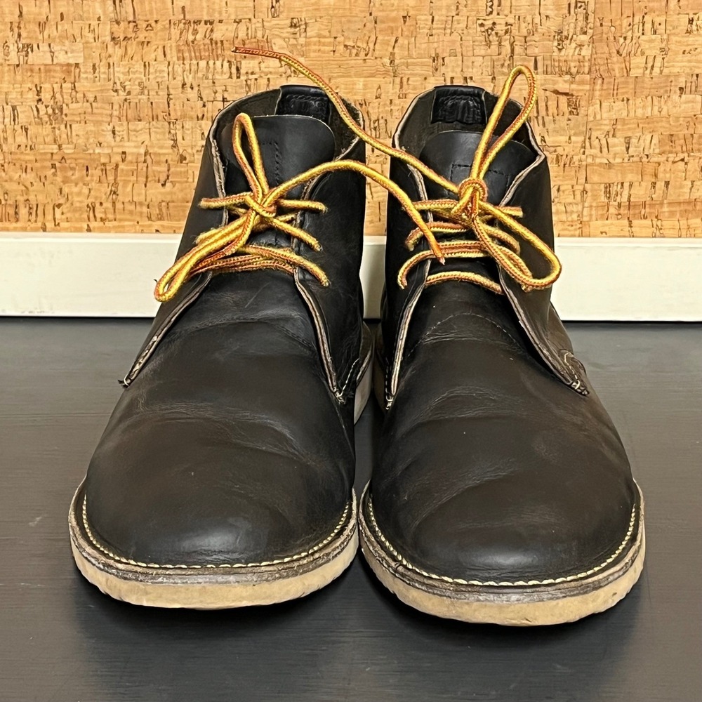Red Wing Shoes Chukka heritage Boots Black Leather Men 11.5 D 3320 USA Made - Picture 3 of 10